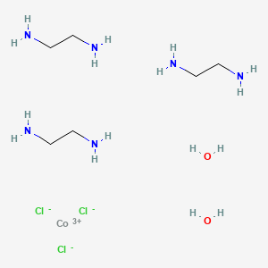 molecular formula C6H28Cl3CoN6O2 B6595274 Tris(ethylenediamine)cobalt(III)chloridedihydrate CAS No. 207802-43-5