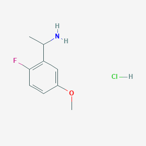 molecular formula C9H13ClFNO B6595276 盐酸1-(2-氟-5-甲氧苯基)乙胺 CAS No. 2089380-99-2
