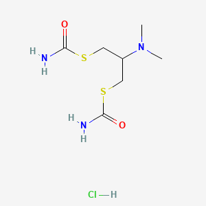 molecular formula C7H16ClN3O2S2 B6595328 Cartap hydrochloride CAS No. 22042-59-7