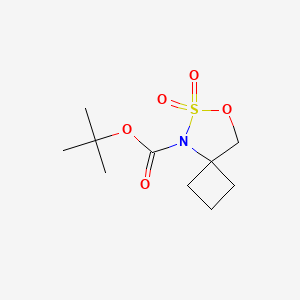molecular formula C10H17NO5S B6595349 tert-Butyl 7-oxa-6-thia-5-azaspiro[3.4]octane-5-carboxylate 6,6-dioxide CAS No. 2227204-96-6