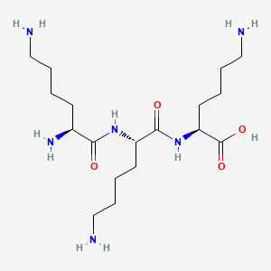 molecular formula C18H38N6O4 B6595419 Lysyllysyllysine CAS No. 25988-63-0