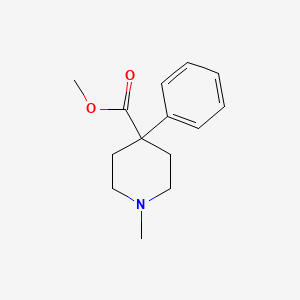 4-Piperidinecarboxylic acid, 1-methyl-4-phenyl-, methyl ester