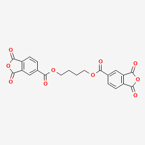 molecular formula C22H14O10 B6595456 丁烷-1,4-二基双(1,3-二氧代-1,3-二氢异苯并呋喃-5-甲酸酯) CAS No. 2899-87-8