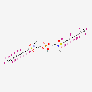 molecular formula C24H19F34N2O8PS2 B6595471 1-Octanesulfonamide, N,N'-[phosphinicobis(oxy-2,1-ethanediyl)]bis[N-ethyl-1,1,2,2,3,3,4,4,5,5,6,6,7,7,8,8,8-heptadecafluoro- CAS No. 2965-52-8