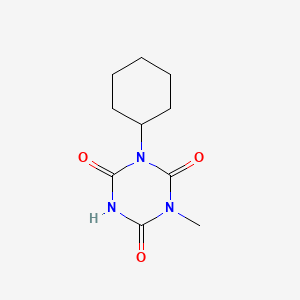 molecular formula C10H15N3O3 B6595488 1-Cyclohexyl-3-methyl-1,3,5-triazinane-2,4,6-trione CAS No. 30243-77-7