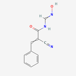 2-Cyano-N-[(hydroxyamino)methylene]-3-phenyl-2-propenamide