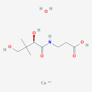 molecular formula C9H19CaNO6 B6595498 (+)-Pantothenic acid calcium salt CAS No. 305808-23-5