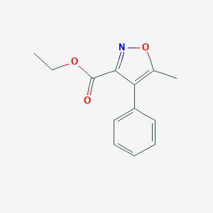 molecular formula C13H13NO3 B065955 Ethyl 5-methyl-4-phenyl-1,2-oxazole-3-carboxylate CAS No. 174716-13-3