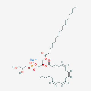 Sodium 2,3-dihydroxypropyl (2R)-2-{[(5Z,8Z,11Z,14Z)-icosa-5,8,11,14-tetraenoyl]oxy}-3-(octadecanoyloxy)propyl phosphate