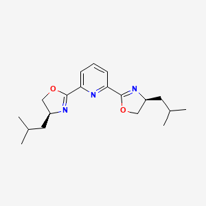 molecular formula C19H27N3O2 B6595543 2,6-Bis((S)-4-isobutyl-4,5-dihydrooxazol-2-yl)pyridine CAS No. 335357-38-5