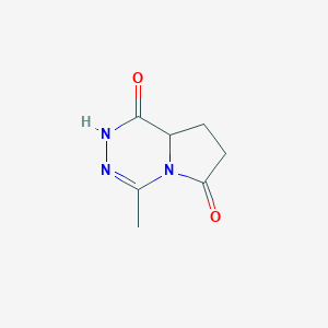 molecular formula C7H9N3O2 B065956 4-Methyl-2,7,8,8a-tetrahydropyrrolo[1,2-d][1,2,4]triazine-1,6-dione CAS No. 182482-39-9