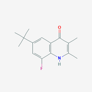 molecular formula C15H18FNO B6595633 2,3-Dimethyl-6-t-butyl-8-fluoro-4-hydroxyquinoline CAS No. 376645-76-0