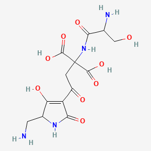 molecular formula C13H18N4O9 B6595648 Malonomicin CAS No. 38249-71-7
