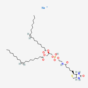 molecular formula C51H92N3NaO10PS B6595663 1,2-dioleoyl-sn-glycero-3-phosphoethanolamine-N-(biotinyl) (sodium salt) CAS No. 384835-53-4