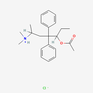 molecular formula C23H32ClNO2 B6595667 4-Acetoxy-N,N-dimethyl-3-diphenyl-1-methylhexylamine hydrochloride CAS No. 38821-43-1