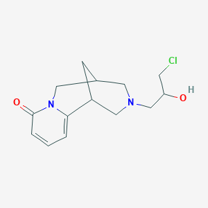 molecular formula C14H19ClN2O2 B6595779 3-(3-chloro-2-hydroxypropyl)-1,2,3,4,5,6-hexahydro-8H-1,5-methanopyrido[1,2-a][1,5]diazocin-8-one CAS No. 4757-81-7