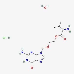 molecular formula C13H23ClN6O5 B6595832 Valacyclovir hydrochloride monohydrate CAS No. 521915-75-3