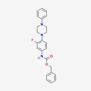 Benzyl (3-fluoro-4-(4-phenylpiperazin-1-yl)phenyl)carbamate