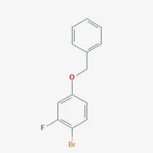 molecular formula C13H10BrFO B065959 4-(Benzyloxy)-1-bromo-2-fluorobenzene CAS No. 185346-79-6