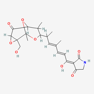 (3E)-3-[(2E,4E)-1-hydroxy-6-[2-(hydroxymethyl)-1,7-dimethyl-5-oxo-3,9,10-trioxatricyclo[4.3.1.02,4]decan-8-yl]-4-methylhepta-2,4-dienylidene]pyrrolidine-2,4-dione