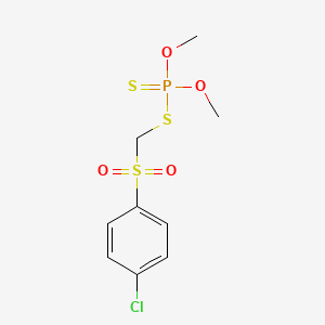 molecular formula C9H12ClO4PS3 B6595986 Carbophenothion-methyl sulfone CAS No. 62059-34-1
