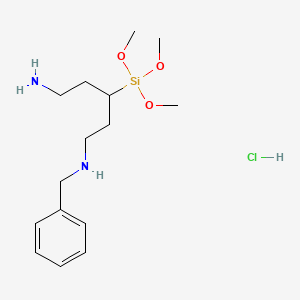 molecular formula C15H29ClN2O3Si B6595991 (2-N-苄基氨基乙基)-3-氨基丙基三甲氧基硅烷，盐酸盐 CAS No. 623938-90-9