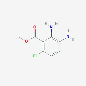 molecular formula C8H9ClN2O2 B6596009 Methyl 2,3-diamino-6-chlorobenzoate CAS No. 635317-47-4