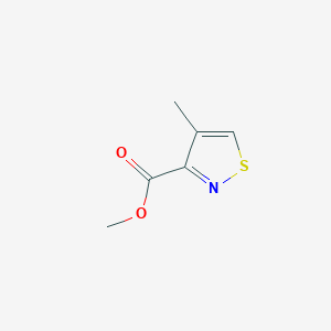 molecular formula C6H7NO2S B6596012 Methyl 4-methylisothiazole-3-carboxylate CAS No. 64024-47-1
