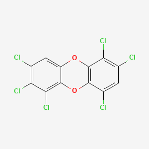 molecular formula C12H2Cl6O2 B6596014 1,2,3,6,7,9-Hexachlorodibenzo-P-dioxin CAS No. 64461-98-9