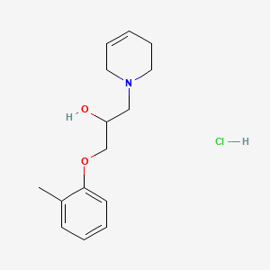 molecular formula C15H22ClNO2 B6596035 1(2H)-Pyridineethanol, 3,6-dihydro-alpha-((o-tolyloxy)methyl)-, hydrochloride CAS No. 6775-25-3