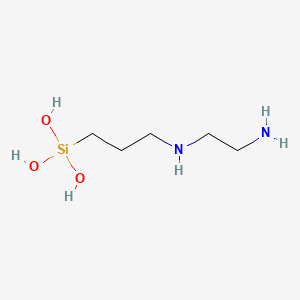 molecular formula C5H16N2O3Si B6596046 (3-((2-Aminoethyl)amino)propyl)silanetriol CAS No. 68400-08-8