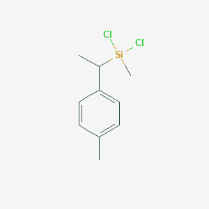 molecular formula C10H14Cl2Si B6596106 Silane, dichloromethyl[1-(methylphenyl)ethyl]- CAS No. 718635-97-3