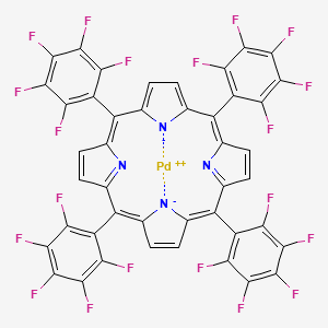 molecular formula C44H8F20N4Pd B6596108 5,10,15,20-Tetrakis(pentafluorophenyl)-21H,23H-porphine palladium(II) CAS No. 72076-09-6