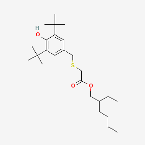 molecular formula C25H42O3S B6596294 (((3,5-Bis(1,1-dimethylethyl)-4-hydroxyphenyl)methyl)thio)acetic acid 2-ethylhexyl ester CAS No. 80387-97-9