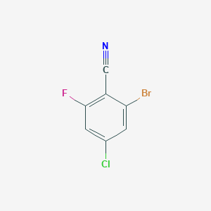 molecular formula C7H2BrClFN B6596329 2-溴-4-氯-6-氟苯甲腈 CAS No. 858414-22-9