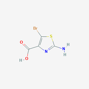 molecular formula C4H3BrN2O2S B6596331 2-氨基-5-溴噻唑-4-羧酸 CAS No. 858486-46-1