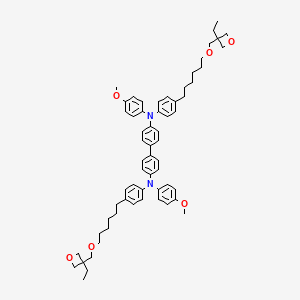 molecular formula C62H76N2O6 B6596351 N,N'-Bis(4-methoxyphenyl)-N,N'-bis[4-[6-(3-ethyloxetane-3-ylmethoxy)hexyl]phenyl]benzidine CAS No. 864130-79-0