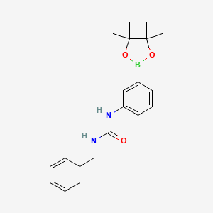 molecular formula C20H25BN2O3 B6596366 1-Benzyl-3-[3-(tetramethyl-1,3,2-dioxaborolan-2-yl)phenyl]urea CAS No. 874299-02-2