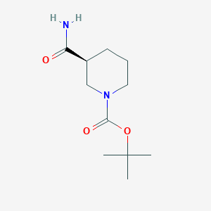 molecular formula C11H20N2O3 B6596371 (S)-1-Boc-3-(氨基羰基)哌啶 CAS No. 88466-77-7
