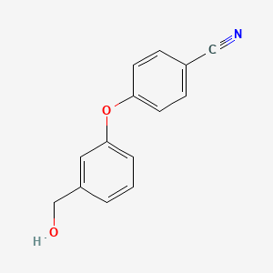 molecular formula C14H11NO2 B6596378 4-(3-(Hydroxymethyl)phenoxy)benzonitrile CAS No. 888967-63-3