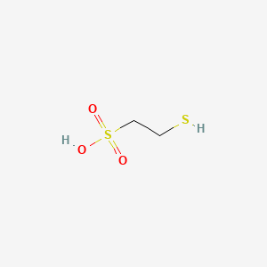 molecular formula C2H6O3S2 B6596408 2-Mercaptoethanesulfonic acid CAS No. 9005-46-3