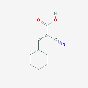 molecular formula C10H13NO2 B6596429 2-Cyano-3-cyclohexylprop-2-enoic acid CAS No. 90279-64-4