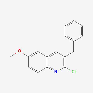 molecular formula C17H14ClNO B6596462 3-Benzyl-2-chloro-6-methoxyquinoline CAS No. 918518-74-8