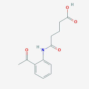 molecular formula C13H15NO4 B6596483 4-[(2-Acetylphenyl)carbamoyl]butanoic acid CAS No. 91958-32-6