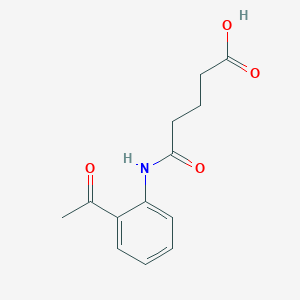 molecular formula C13H15NO4 B6596483 4-[(2-acetylphenyl)carbamoyl]butanoicacid CAS No. 91958-32-6