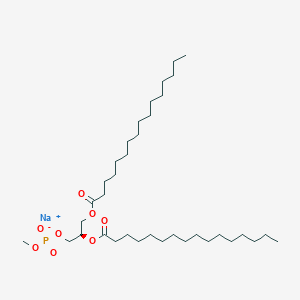 molecular formula C36H70NaO8P B6596490 （2R）-2,3-双（十六烷酰氧基）丙基甲基磷酸钠 CAS No. 92609-89-7