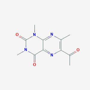 molecular formula C11H12N4O3 B6596530 6-Acetyl-1,3,7-trimethylpteridine-2,4-dione CAS No. 94591-19-2