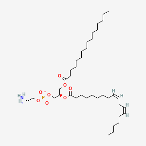 molecular formula C39H74NO8P B6596551 2-azaniumylethyl [(2R)-3-hexadecanoyloxy-2-[(9Z,12Z)-octadeca-9,12-dienoyl]oxypropyl] phosphate CAS No. 97281-51-1