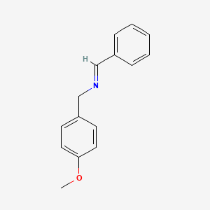 molecular formula C15H15NO B6596679 (E)-[(4-methoxyphenyl)methyl](phenylmethylidene)amine CAS No. 31490-38-7