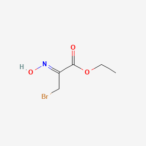 molecular formula C5H8BrNO3 B6596691 ethyl 3-bromo-2-(hydroxyimino)propanoate CAS No. 73472-94-3